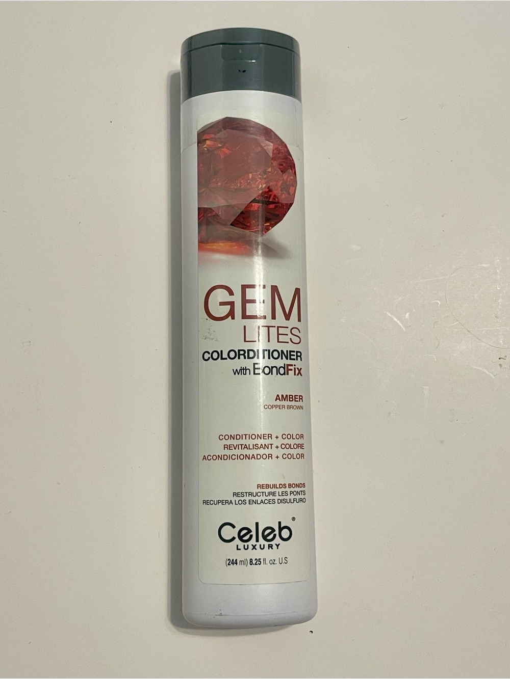 Celeb Luxury Gem Lites Color Conditioner — Amber (Copper Brown) New